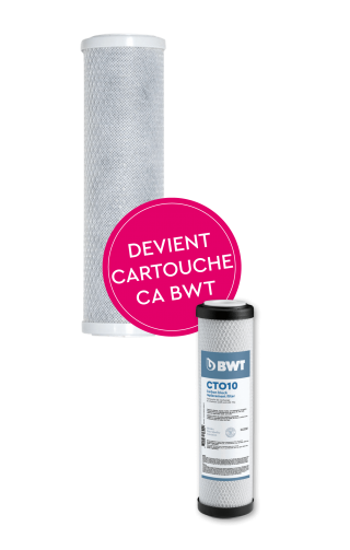 Cartouche filtrante charbon actif 